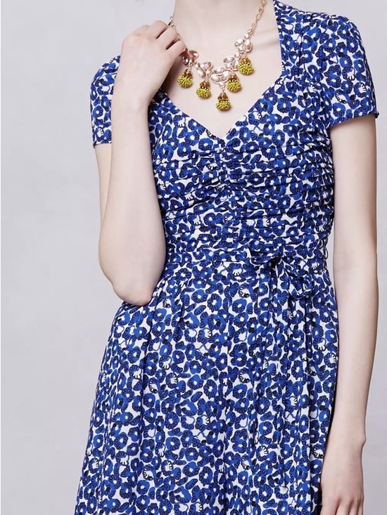 Anthropologie Pants - Anthropologie Blue and White Floral Print Romper - Leifnotes